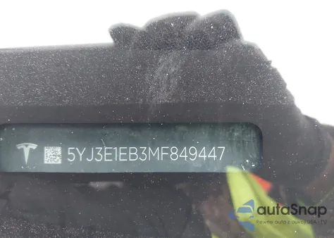 2021 Tesla Model 3 Long Range Dual Motor All-Wheel Drive z USA, uszkodzony, nr VIN 5YJ3E1EB3MF849447